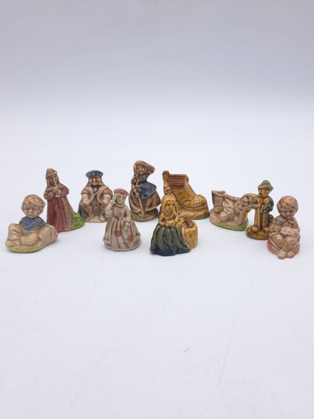 Set of 10 Wade Whimsies Nursery Rhyme Figurines Includes The Queen of Hearts